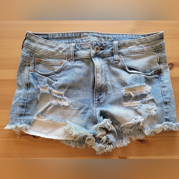 AE High-rise Denim Festival Short ~ 10 - Picture 1 of 9